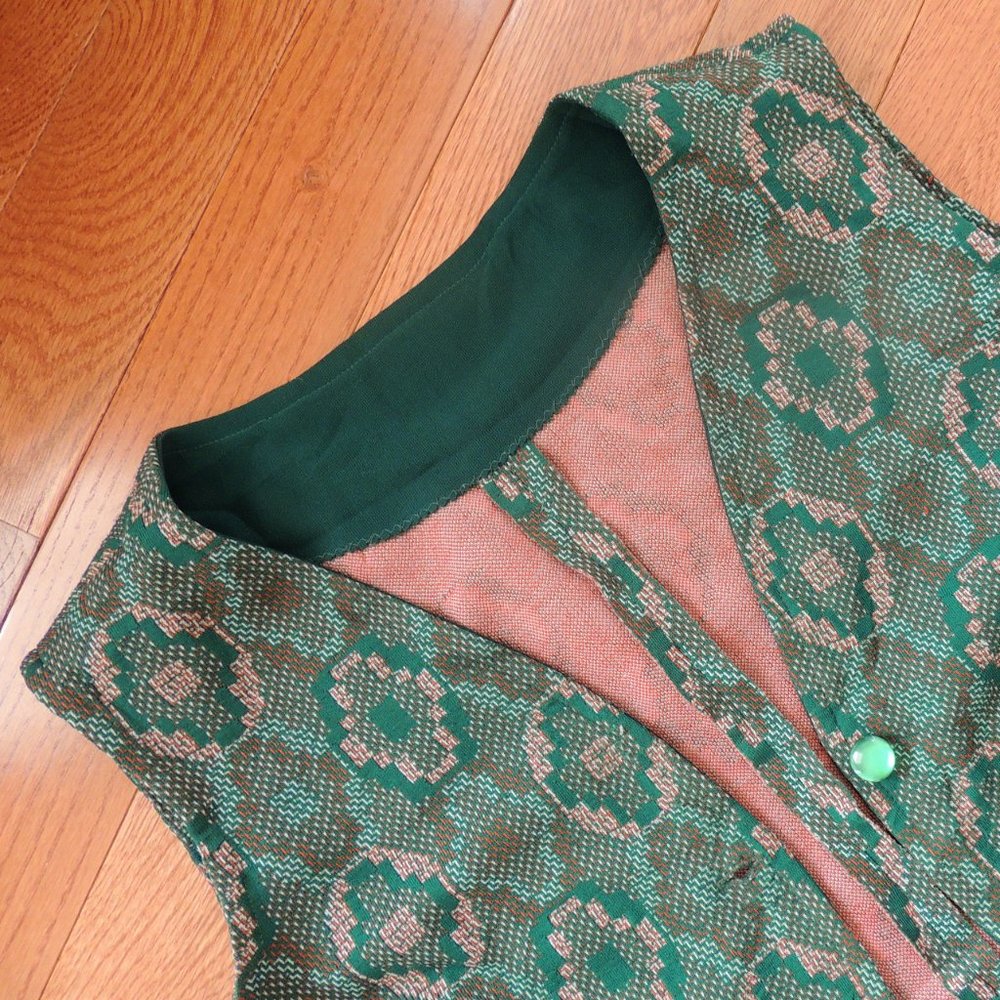 Green cotton vest